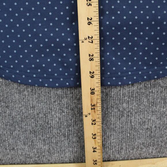 Bylt Polo Men Medium Drop Cut Lux Dotted Blue Wave Frost Performance Casual - Picture 8 of 10